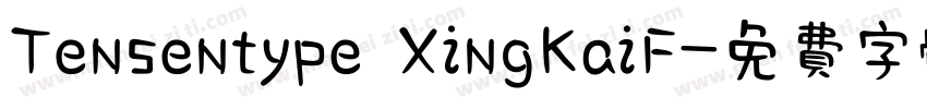 Tensentype XingKaiF字体转换
